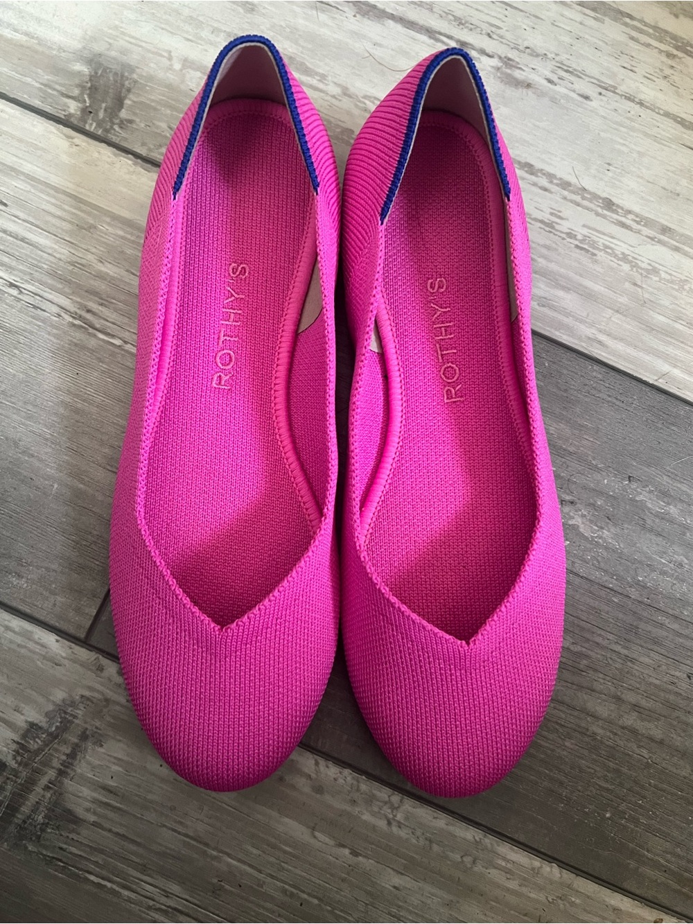 Rothy's Dragonfruit Knit Ballet Flats